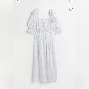 NWT H&M floral puff-sleeved dress size XS